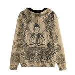 Men's Zip Up Hoodie Traditional Thai Artwork