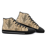 High-Top Canvas Shoes Traditional Thai Artwork