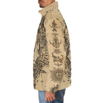 Down-Padded Puffer Jacket Traditional Thai Artwork