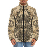 Down-Padded Puffer Jacket Traditional Thai Artwork