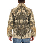 Down-Padded Puffer Jacket Traditional Thai Artwork