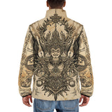 Down-Padded Puffer Jacket Traditional Thai Artwork