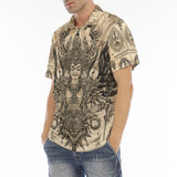 Men's Polo Shirt Traditional Thai Artwork