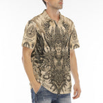 Men's Polo Shirt Traditional Thai Artwork