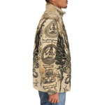 Down-Padded Puffer Jacket Traditional Thai Artwork