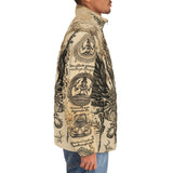 Down-Padded Puffer Jacket Traditional Thai Artwork