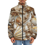 Down-Padded Puffer Jacket Shells and Pearls