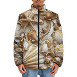 Down-Padded Puffer Jacket Shells and Pearls