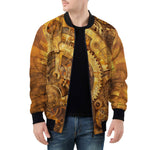 Bomber Jacket Steampunk Gears Artwork