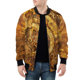 Bomber Jacket Steampunk Gears Artwork