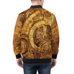 Bomber Jacket Steampunk Gears Artwork