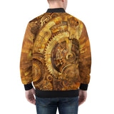 Bomber Jacket Steampunk Gears Artwork
