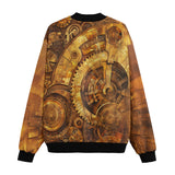 Bomber Jacket Steampunk Gears Artwork
