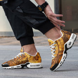 Air Cushion Sneakers Steampunk Gears Artwork