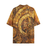 Hawaiian Shirt Steampunk Gears Artwork