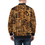 Bomber Jacket African Tribal Symbols