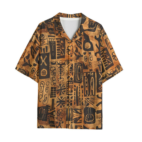 Hawaiian Shirt African Tribal Symbols