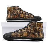 High-Top Canvas Shoes African Tribal Patterns