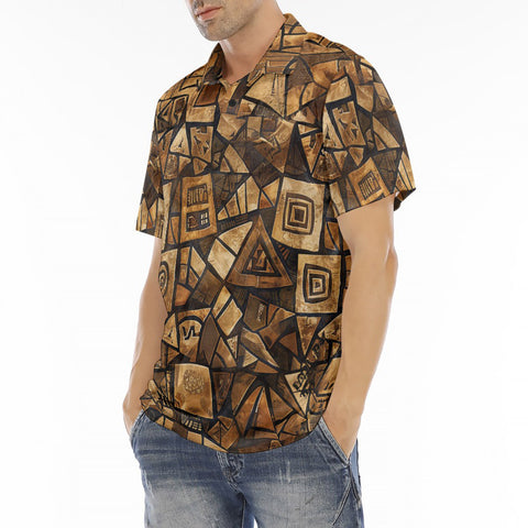 Men's Polo Shirt African Tribal Patterns