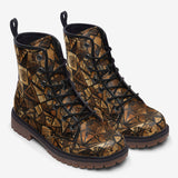 Leather Boots African Tribal Patterns