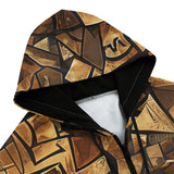 Men's Zip Up Hoodie African Tribal Patterns