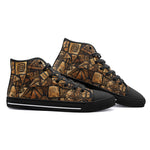 High-Top Canvas Shoes African Tribal Patterns