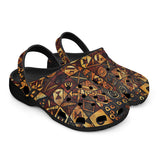 Classic Clogs Wooden Carvings Tribal Symbols