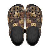 Classic Clogs African Tribal Symbols Art