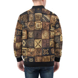 Bomber Jacket African Tribal Symbols Art