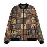 Bomber Jacket African Tribal Symbols Art