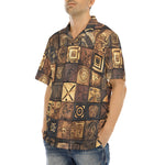 Hawaiian Shirt African Tribal Symbols Art