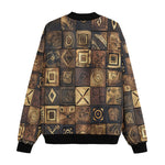 Bomber Jacket African Tribal Symbols Art