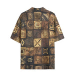 Hawaiian Shirt African Tribal Symbols Art