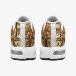 Air Cushion Sneakers Ancient Mayan Carvings Faces
