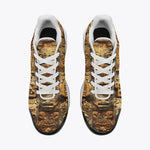 Air Cushion Sneakers Ancient Mayan Carvings Faces