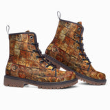 Leather Boots Terracotta Tiles Tribal Symbols