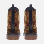 Leather Boots Terracotta Tiles Tribal Symbols