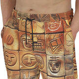 Men's Sweatpants Terracotta Tiles Tribal Symbols