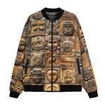 Bomber Jacket Terracotta Tiles Carvings Faces
