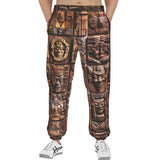 Men's Sweatpants Ancient Mayan Wooden Carvings