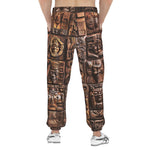 Men's Sweatpants Ancient Mayan Wooden Carvings
