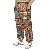 Men's Sweatpants Mosaic Traditional Mayan Symbols