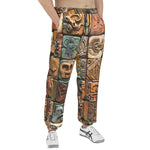 Men's Sweatpants Mosaic Traditional Mayan Symbols