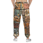 Men's Sweatpants Mosaic Traditional Mayan Symbols
