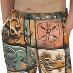 Men's Sweatpants Mosaic Traditional Mayan Symbols