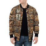 Bomber Jacket Various Tribal Motifs Tile