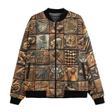 Bomber Jacket Various Tribal Motifs Tile