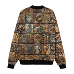 Bomber Jacket Various Tribal Motifs Tile