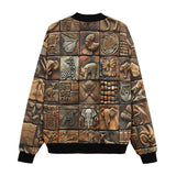 Bomber Jacket Various Tribal Motifs Tile