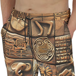 Men's Sweatpants Various Tribal Motifs Tile